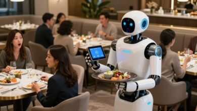 Robot pelayan restoran