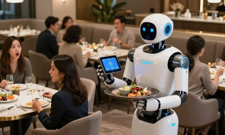 Robot pelayan restoran